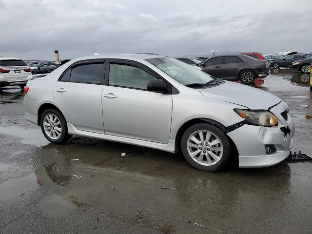 1NXBU40E99Z103919 - 2009 TOYOTA COROLLA BASE SILVER photo 4