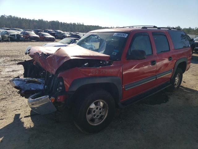 3GNEC16T71G288981 - 2001 CHEVROLET SUBURBAN C1500 RED photo 1