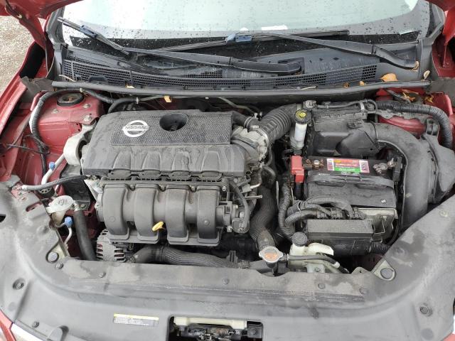 3N1AB7AP8EL625598 - 2014 NISSAN SENTRA S RED photo 11