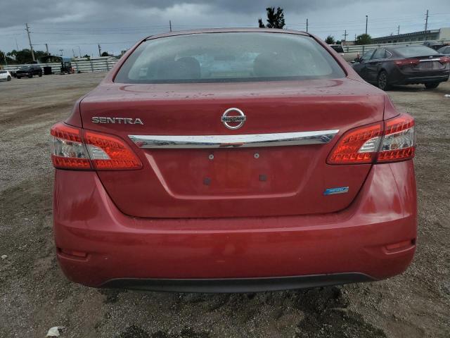 3N1AB7AP8EL625598 - 2014 NISSAN SENTRA S RED photo 6