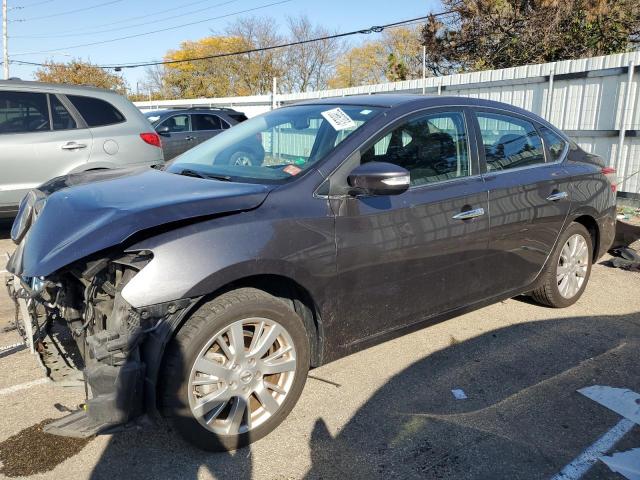 3N1AB7AP3EY340035 - 2014 NISSAN SENTRA S GRAY photo 1