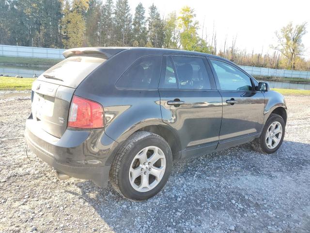 2FMDK4JC8EBA74179 - 2014 FORD EDGE SEL BLACK photo 3