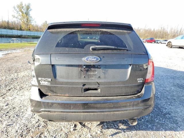 2FMDK4JC8EBA74179 - 2014 FORD EDGE SEL BLACK photo 6