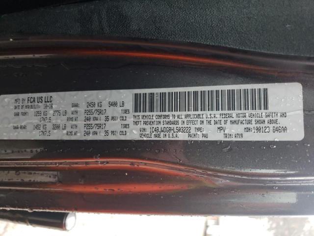 1C4BJWDG8HL503222 - 2017 JEEP WRANGLER U SPORT გრაფიტი ფოტო 12