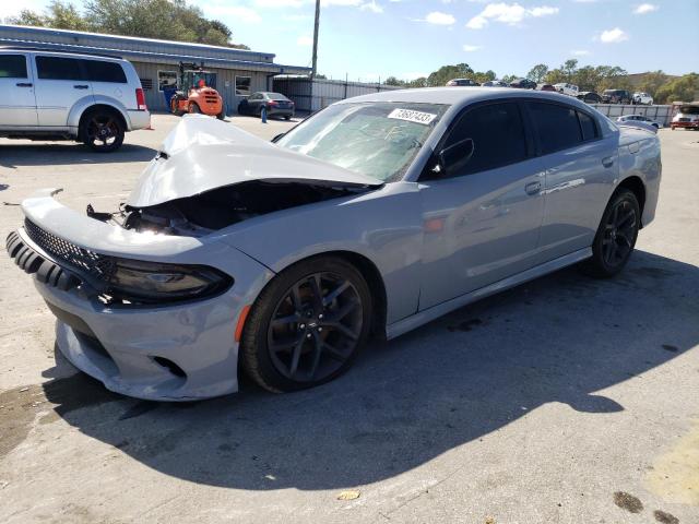 2C3CDXHG0MH566385 - 2021 DODGE CHARGER GT GRAY photo 1