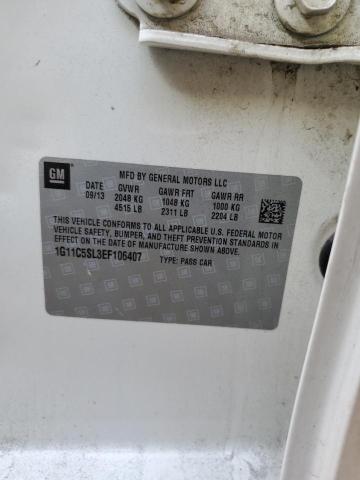 1G11C5SL3EF106407 - 2014 CHEVROLET MALIBU 1LT 白色 照片 13