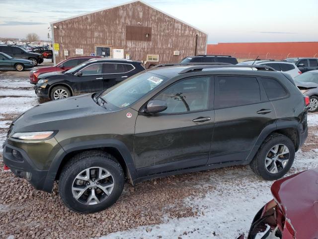 1C4PJMBS9FW777008 - 2015 JEEP CHEROKEE TRAILHAWK GREEN photo 1