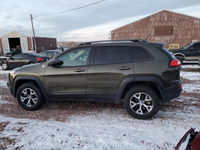 1C4PJMBS9FW777008 - 2015 JEEP CHEROKEE TRAILHAWK GREEN photo 2