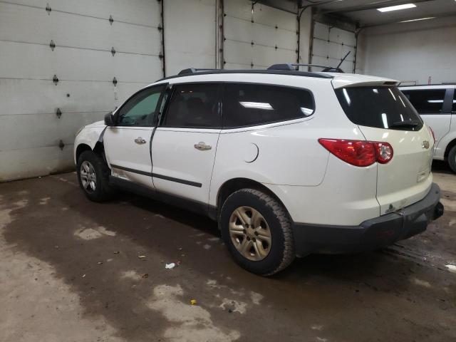 1GNKRFEDXCJ197522 - 2012 CHEVROLET TRAVERSE LS WHITE photo 2