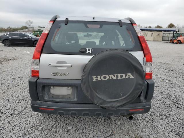 JHLRD685X6C011256 - 2006 HONDA CR-V LX SILVER photo 6