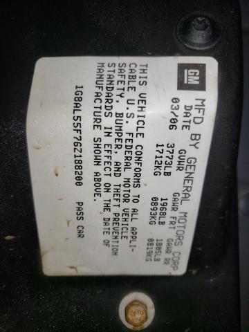 1G8AL55F76Z188200 - 2006 SATURN ION LEVEL 3 SILVER photo 13