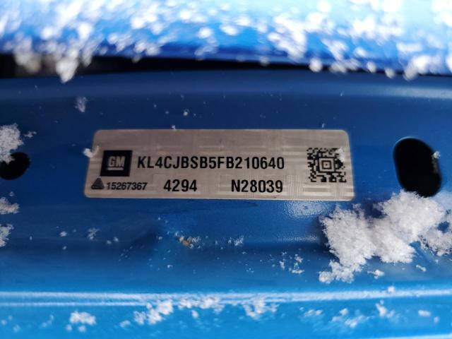 KL4CJBSB5FB210640 - 2015 BUICK ENCORE CONVENIENCE BLUE photo 13