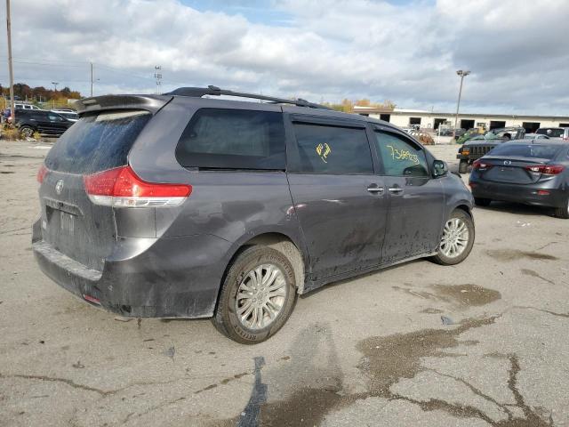 5TDYK3DC3BS145195 - 2011 TOYOTA SIENNA XLE GRAY photo 3