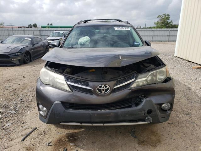 2T3WFREV7EW107678 - 2014 TOYOTA RAV4 XLE GRAY photo 5