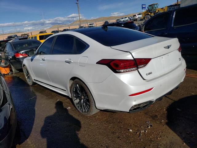 KMHGN4JB6JU247827 - 2018 GENESIS G80 SPORT WHITE photo 2