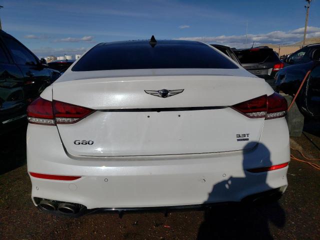 KMHGN4JB6JU247827 - 2018 GENESIS G80 SPORT WHITE photo 6