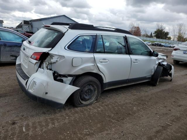 4S4BRCAC8B1430439 - 2011 SUBARU OUTBACK 2.5I WHITE photo 3