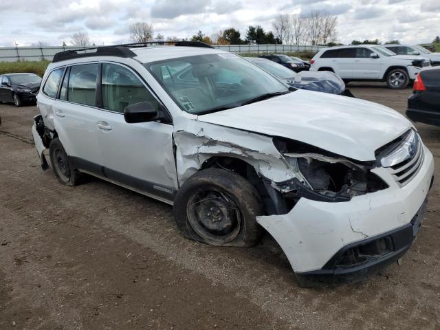 4S4BRCAC8B1430439 - 2011 SUBARU OUTBACK 2.5I WHITE photo 4