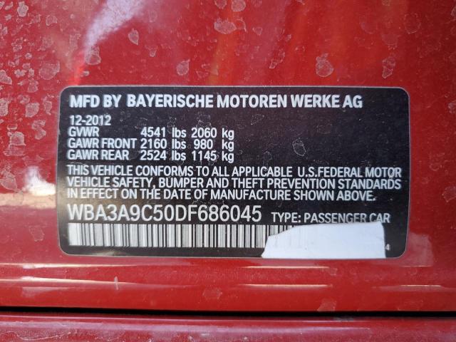 WBA3A9C50DF686045 - 2013 BMW 335 I RED photo 13