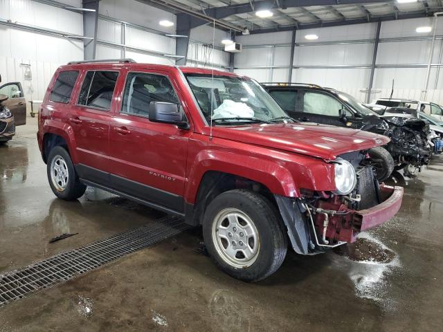 1C4NJRBB0FD135230 - 2015 JEEP PATRIOT SPORT BURGUNDY photo 4