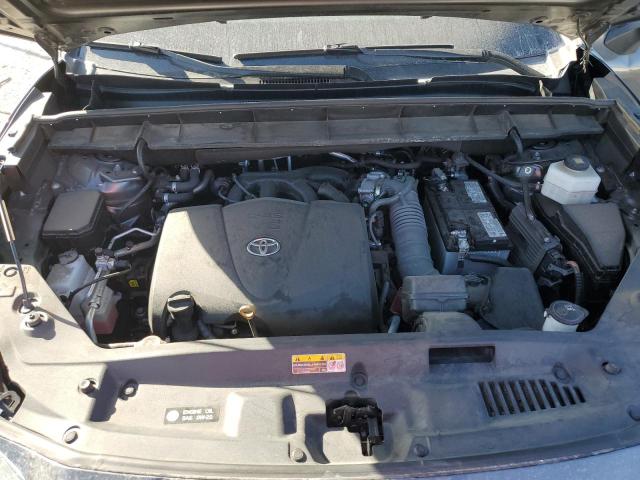 5TDGZRAH6MS531168 - 2021 TOYOTA HIGHLANDER XLE GRAY photo 12