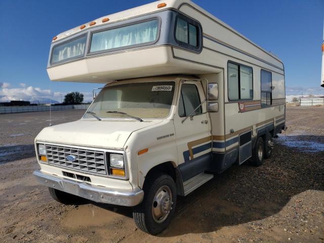 1FDKE30L5FHB78000 - 1985 FORD ECONOLINE E350 CUTAWAY VAN BEIGE photo 2