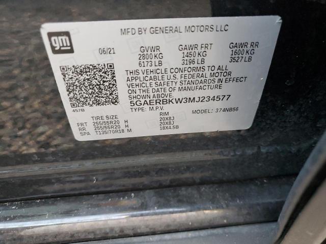 5GAERBKW3MJ234577 - 2021 BUICK ENCLAVE ESSENCE 石墨色 照片 14