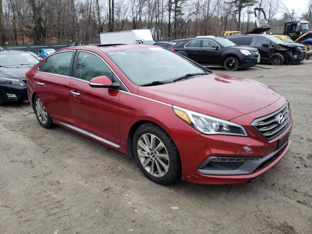 5NPE34AF8GH430718 - 2016 HYUNDAI SONATA SPORT RED photo 4