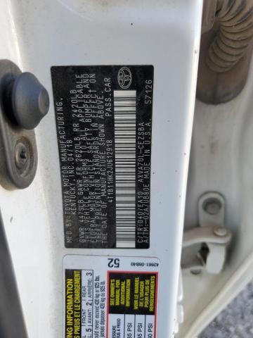 4T1B11HK2JU612918 - 2018 TOYOTA CAMRY L WHITE photo 12