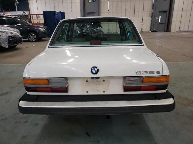 WBADK8304H9706737 - 1987 BMW 528 E AUTOMATIC WHITE photo 6