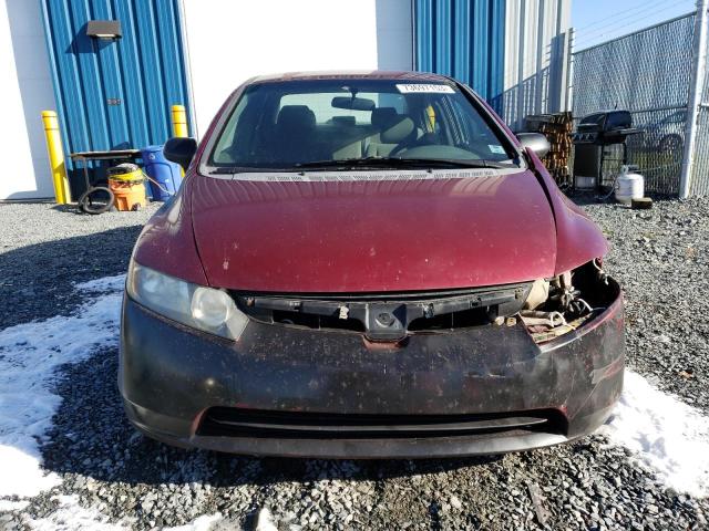 2HGFA16258H025488 - 2008 HONDA CIVIC DX RED photo 5