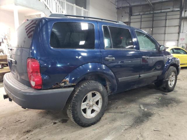 1D4HB38N56F177697 - 2006 DODGE DURANGO SXT BLUE photo 3