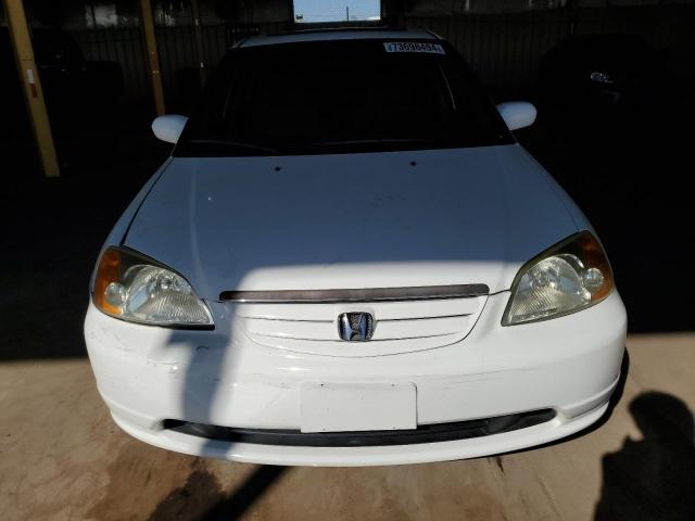 2HGES267X3H525035 - 2003 HONDA CIVIC EX WHITE photo 5