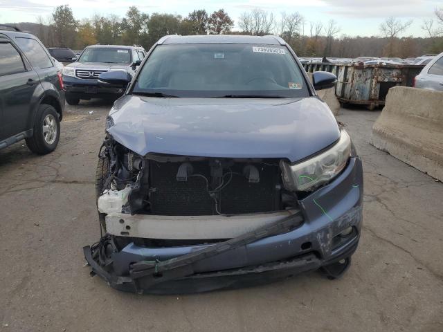 5TDJKRFH4FS147105 - 2015 TOYOTA HIGHLANDER XLE BLUE photo 5