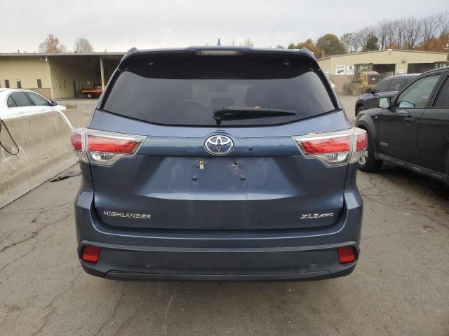 5TDJKRFH4FS147105 - 2015 TOYOTA HIGHLANDER XLE BLUE photo 6