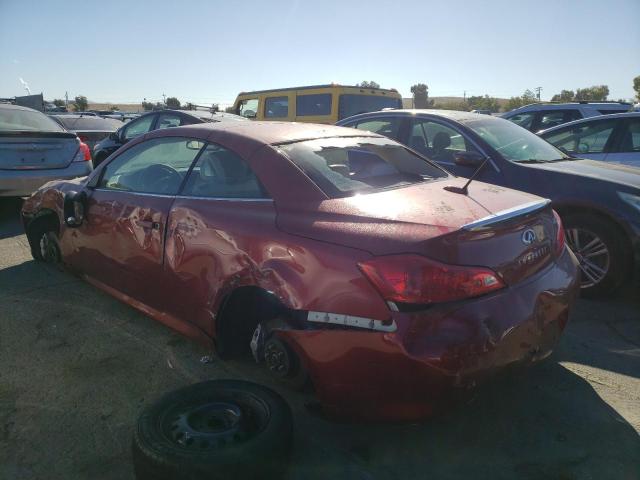 JN1CV6FE4EM900598 - 2014 INFINITI Q60 BASE RED photo 2