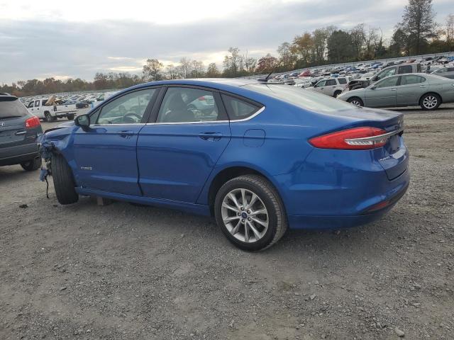 3FA6P0LU2HR260292 - 2017 FORD FUSION SE HYBRID BLUE photo 2