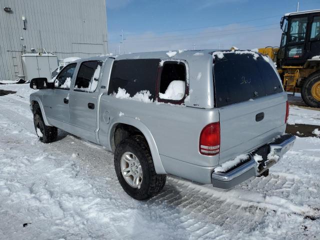 1B7GG2AN71S160964 - 2001 DODGE DAKOTA QUAD SILVER photo 2