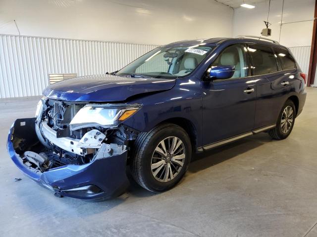 5N1DR2MN3JC629594 - 2018 NISSAN PATHFINDER S BLUE photo 1