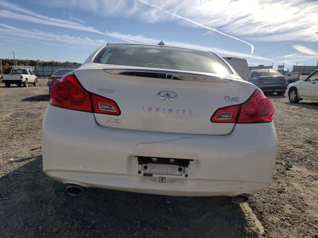 JN1CV6ARXFM523173 - 2015 INFINITI Q40 WHITE photo 6