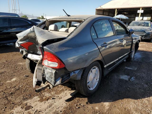 JHMFA36279S006380 - 2009 HONDA CIVIC HYBRID GRAY photo 3