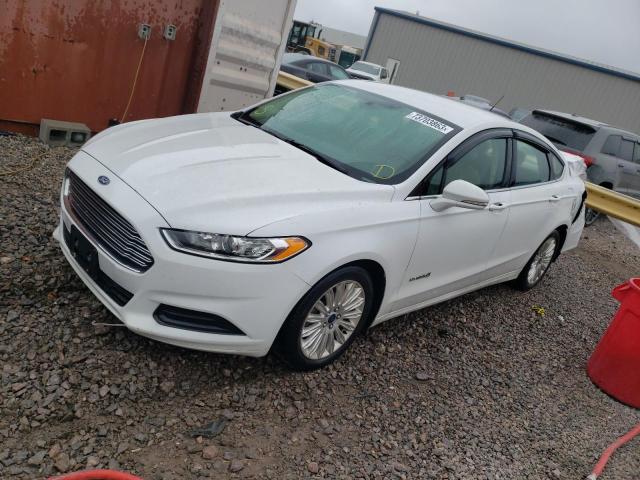 3FA6P0LU0GR201353 - 2016 FORD FUSION SE HYBRID WHITE photo 1