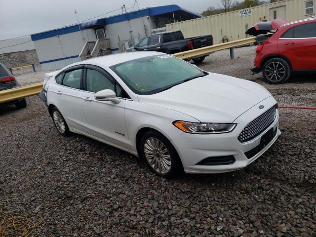 3FA6P0LU0GR201353 - 2016 FORD FUSION SE HYBRID WHITE photo 4