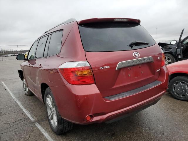 JTEES43A682058556 - 2008 TOYOTA HIGHLANDER SPORT MAROON photo 2