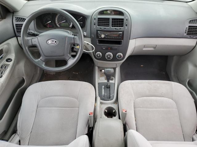 KNAFE121075400366 - 2007 KIA SPECTRA EX SILVER photo 8