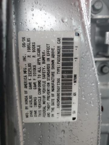 1HGCM56807A012344 - 2007 HONDA ACCORD EX SILVER photo 12