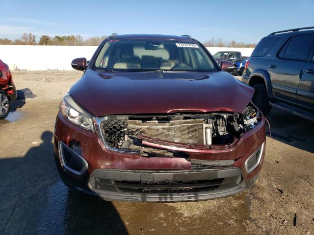 5XYPG4A38GG128324 - 2016 KIA SORENTO LX BURGUNDY photo 5