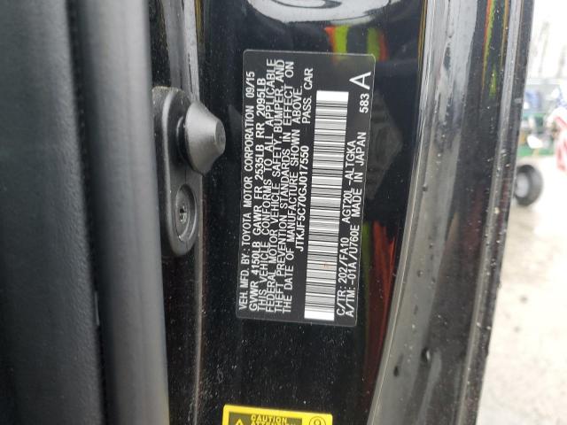 JTKJF5C70GJ017550 - 2016 TOYOTA SCION TC 黑色 照片 12