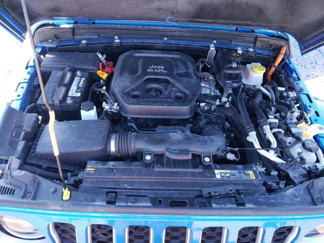 1C4JJXP68MW807776 - 2021 JEEP WRANGLER U SAHARA 4XE BLUE photo 11