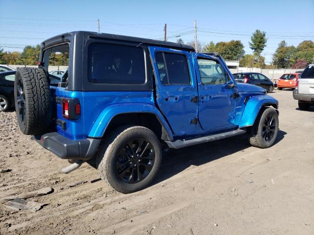 1C4JJXP68MW807776 - 2021 JEEP WRANGLER U SAHARA 4XE BLUE photo 3